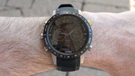 The MARQ Athlete’s dim screen also makes it easily obscured by reflections.